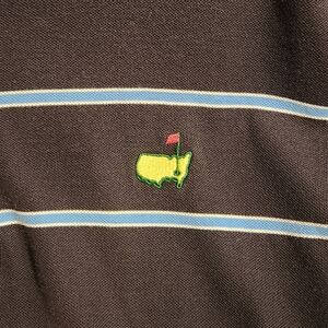 Masters Collection Mens Large, Black With Blur And White Stripe, 100% Cotton